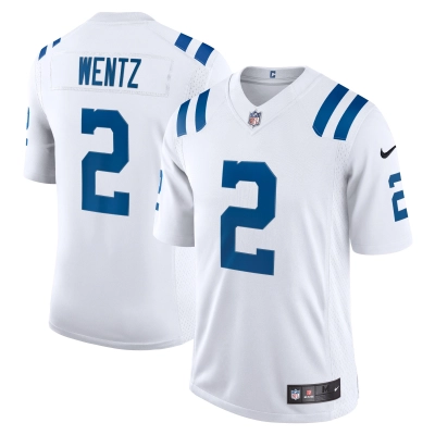 Men's Indianapolis Colts Carson Wentz White Vapor Limited Jersey 01