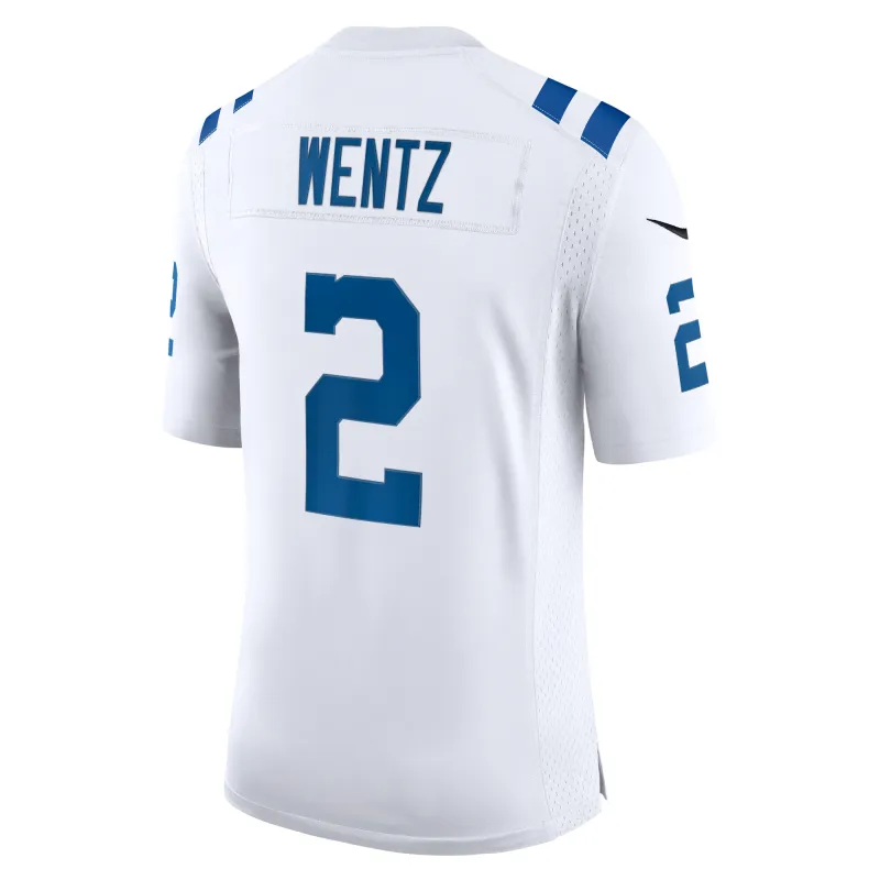Men's Indianapolis Colts Carson Wentz White Vapor Limited Jersey