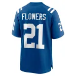 Men's Indianapolis Colts Dallis Flowers Royal Game Jersey