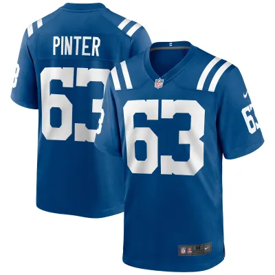 Men's Indianapolis Colts Danny Pinter Royal Game Jersey 01