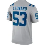 Men's Indianapolis Colts Darius Leonard Gray Inverted Legend Jersey