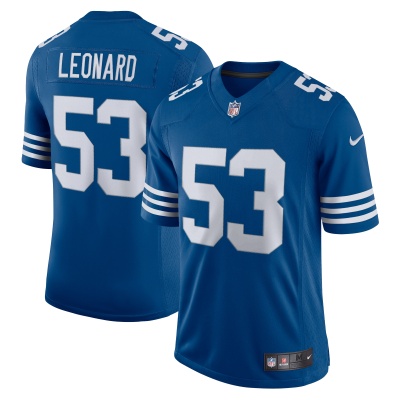 Men's Indianapolis Colts Darius Leonard Royal Alternate Vapor Limited Jersey 01