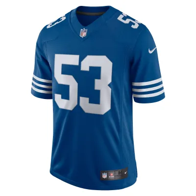 Men's Indianapolis Colts Darius Leonard Royal Alternate Vapor Limited Jersey 02
