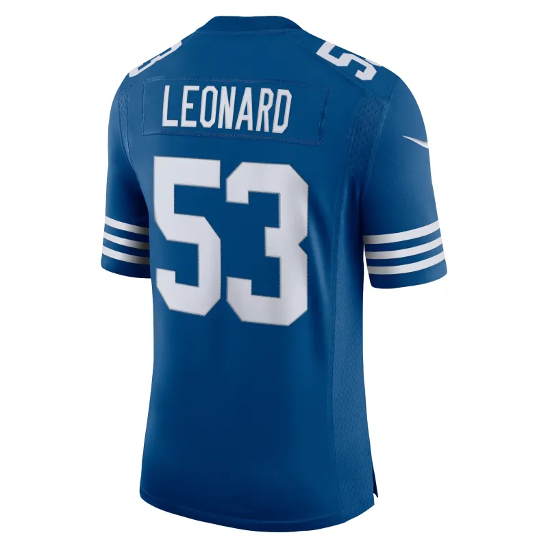 Men's Indianapolis Colts Darius Leonard Royal Alternate Vapor Limited Jersey