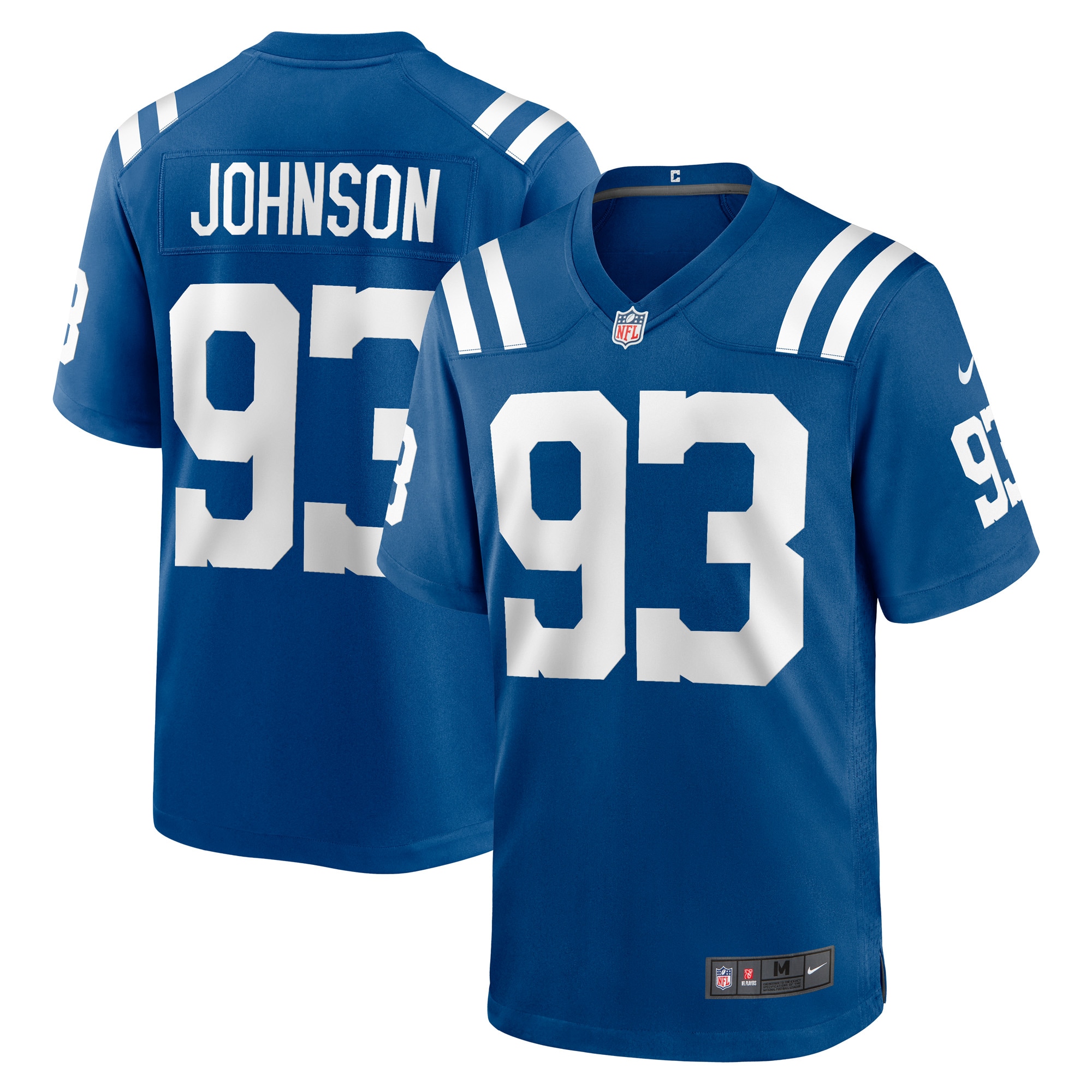 Men's Indianapolis Colts Eric Johnson Royal Player Game Jersey