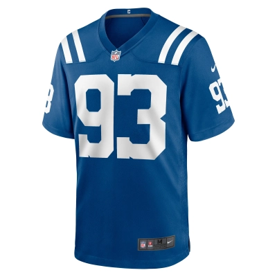 Men's Indianapolis Colts Eric Johnson Royal Player Game Jersey 02