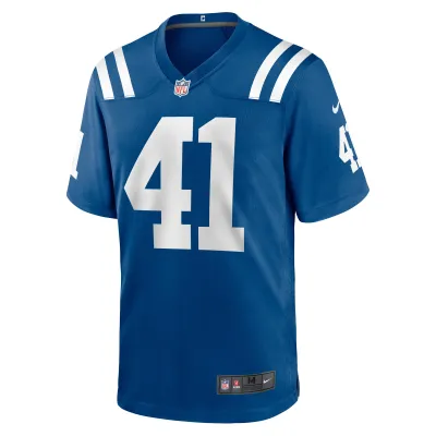 Men's Indianapolis Colts Grant Stuard Royal Game Player Jersey 02