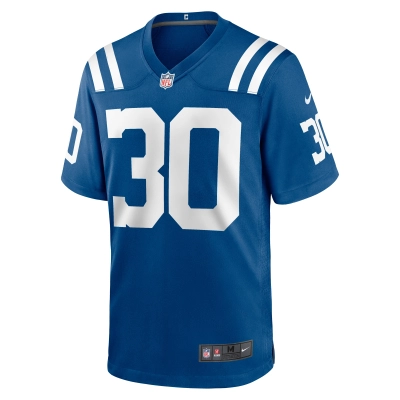 Men's Indianapolis Colts Jaylin Simpson Royal Game Jersey 02