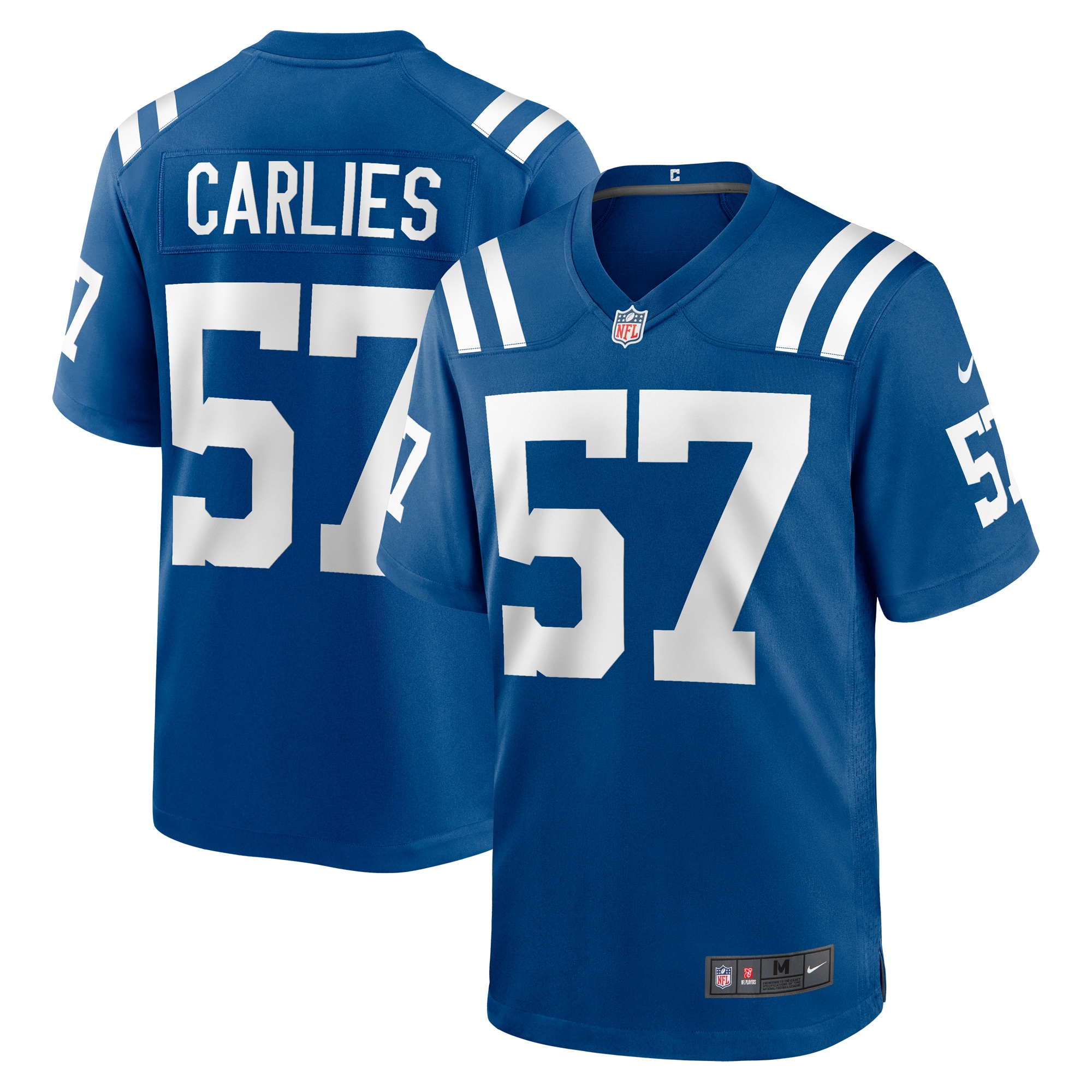 Men's Indianapolis Colts Jaylon Carlies Royal Game Jersey