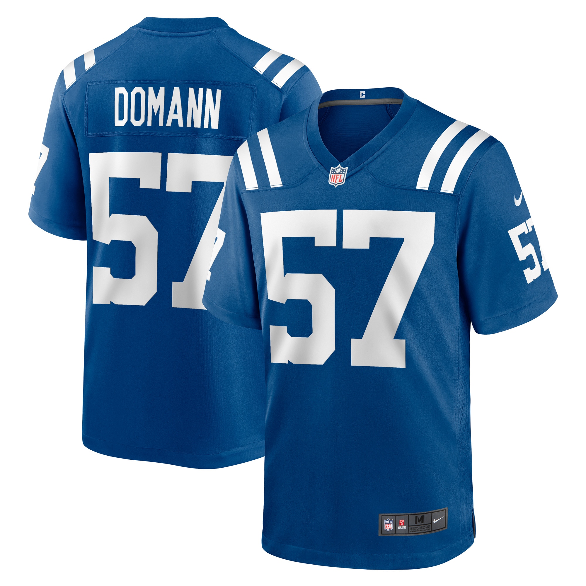 Men's Indianapolis Colts JoJo Domann Royal Game Player Jersey