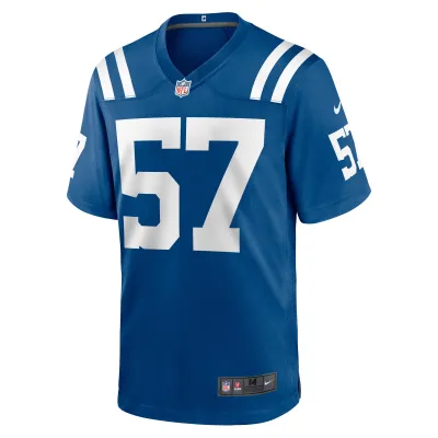 Men's Indianapolis Colts JoJo Domann Royal Game Player Jersey 02