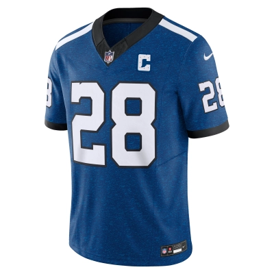 Men's Indianapolis Colts Jonathan Taylor Blue Vapor F.U.S.E. Limited Jersey 02