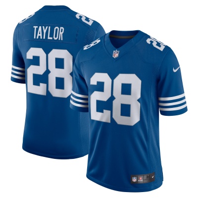 Men's Indianapolis Colts Jonathan Taylor Royal Alternate Vapor Limited Jersey 01