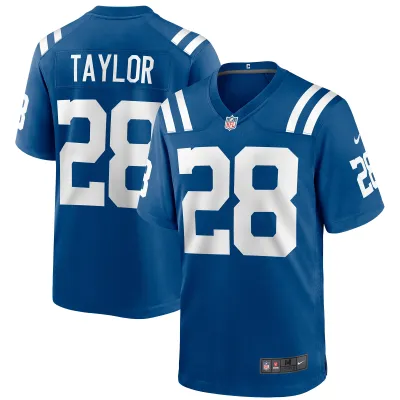 Men's Indianapolis Colts Jonathan Taylor Royal Game Jersey 01