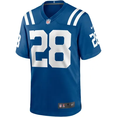 Men's Indianapolis Colts Jonathan Taylor Royal Game Jersey 02
