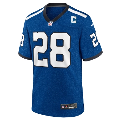 Men's Indianapolis Colts Jonathan Taylor Royal Indiana Nights Alternate Game Jersey 02