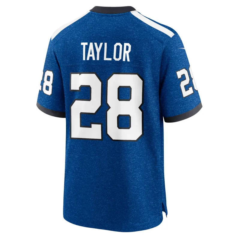 Men's Indianapolis Colts Jonathan Taylor Royal Indiana Nights Alternate Game Jersey