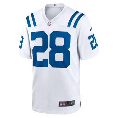 Men's Indianapolis Colts Jonathan Taylor White Player Game Jersey 02