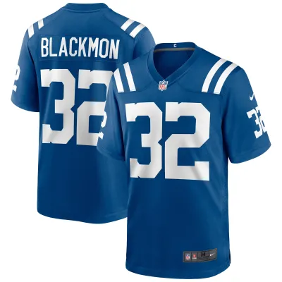 Men's Indianapolis Colts Julian Blackmon Royal Game Jersey 01