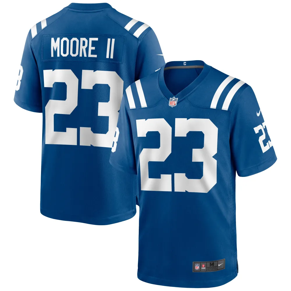 Men's Indianapolis Colts Kenny Moore II Royal Game Jersey