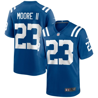 Men's Indianapolis Colts Kenny Moore II Royal Game Jersey 01