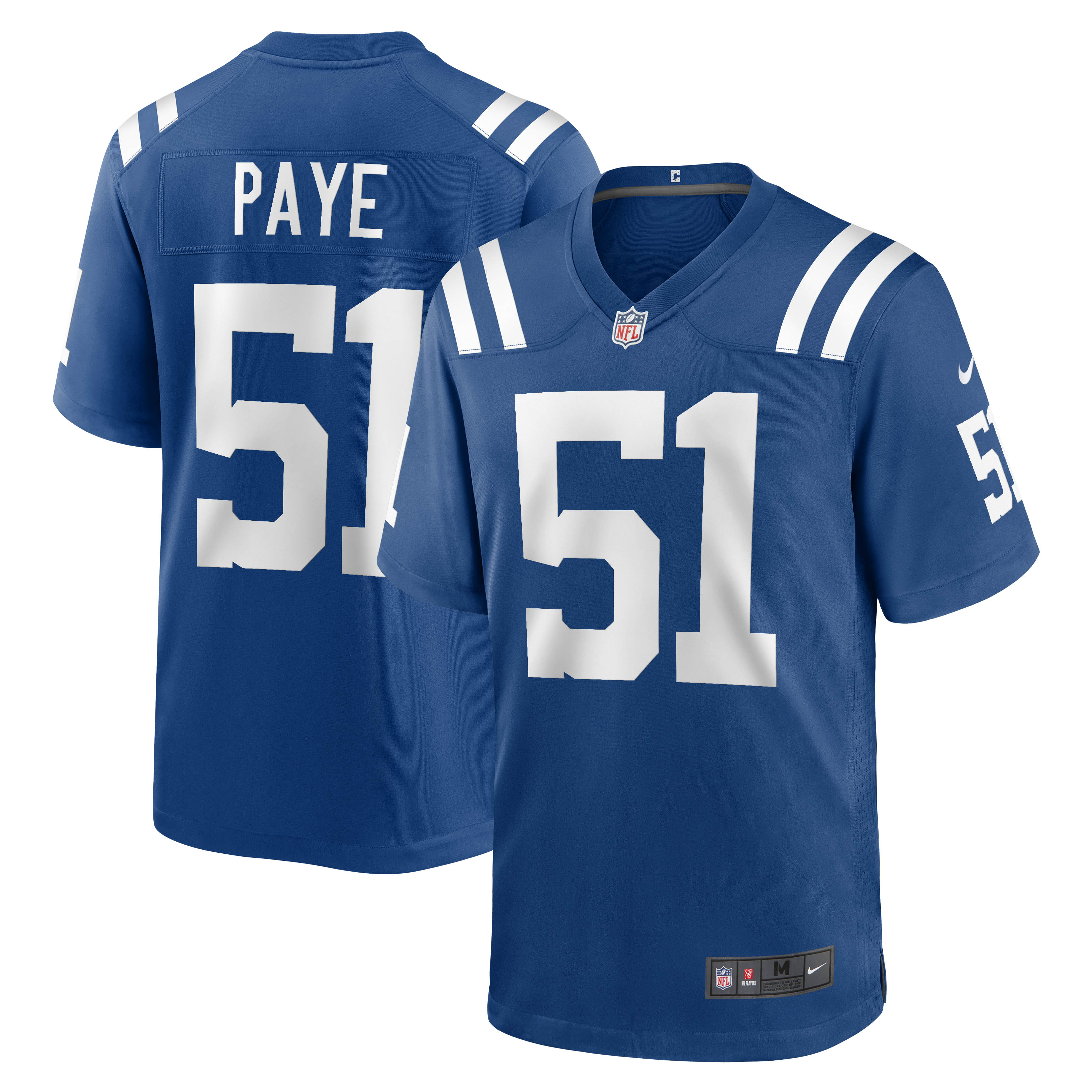 Men's Indianapolis Colts Kwity Paye Royal Game Jersey