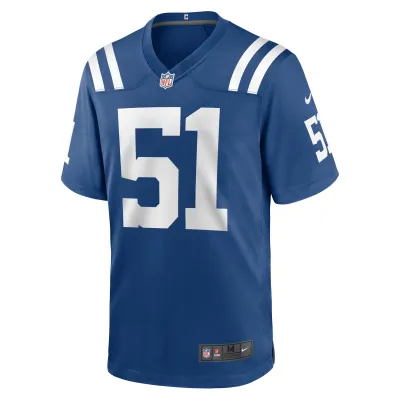 Men's Indianapolis Colts Kwity Paye Royal Game Jersey 02