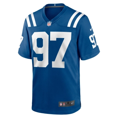 Men's Indianapolis Colts Laiatu Latu Royal 2024 NFL Draft First Round Pick Player Game Jersey 02