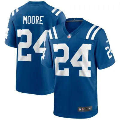 Men's Indianapolis Colts Lenny Moore Royal Game Retired Player Jersey 01