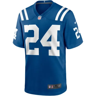 Men's Indianapolis Colts Lenny Moore Royal Game Retired Player Jersey 02