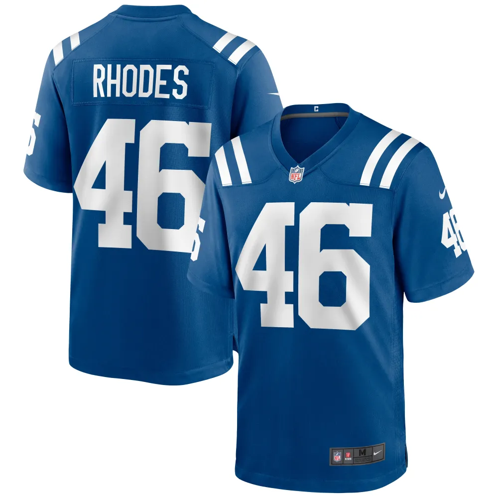 Men's Indianapolis Colts Luke Rhodes Royal Game Jersey