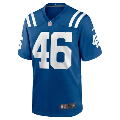 Men's Indianapolis Colts Luke Rhodes Royal Game Jersey 02