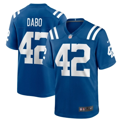 Men's Indianapolis Colts Marcel Dabo Royal Game Player Jersey 01
