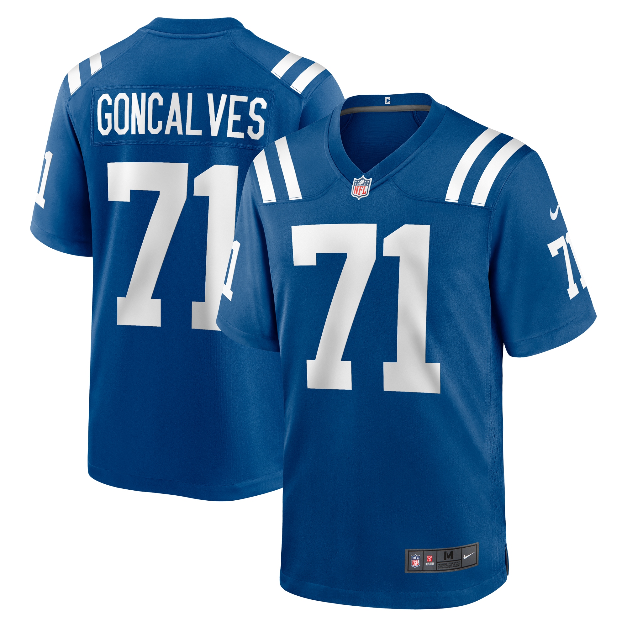 Men's Indianapolis Colts Matt Goncalves Royal Game Jersey
