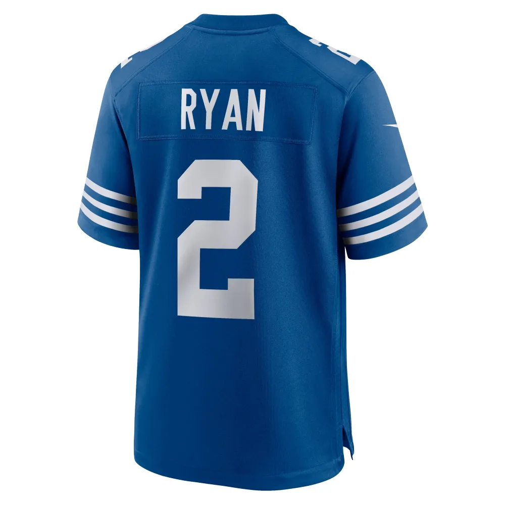 Men's Indianapolis Colts Matt Ryan Royal Alternate Game Jersey