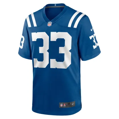 Men's Indianapolis Colts Micah Abraham Royal Game Jersey 02
