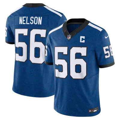 Men's Indianapolis Colts Quenton Nelson Blue Vapor F.U.S.E. Limited Jersey 01