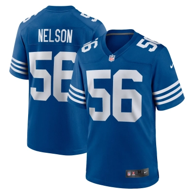 Men's Indianapolis Colts Quenton Nelson Royal Alternate Game Jersey 01