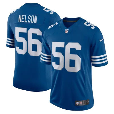 Men's Indianapolis Colts Quenton Nelson Royal Alternate Vapor Limited Jersey 01