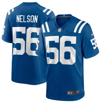 Men's Indianapolis Colts Quenton Nelson Royal Game Player Jersey 01