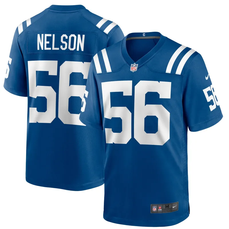 Men's Indianapolis Colts Quenton Nelson Royal Game Player Jersey