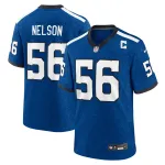 Men's Indianapolis Colts Quenton Nelson Royal Indiana Nights Alternate Game Jersey