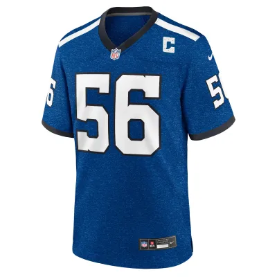 Men's Indianapolis Colts Quenton Nelson Royal Indiana Nights Alternate Game Jersey 02