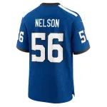 Men's Indianapolis Colts Quenton Nelson Royal Indiana Nights Alternate Game Jersey