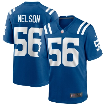 Men's Indianapolis Colts Quenton Nelson Royal Player Game Jersey 01