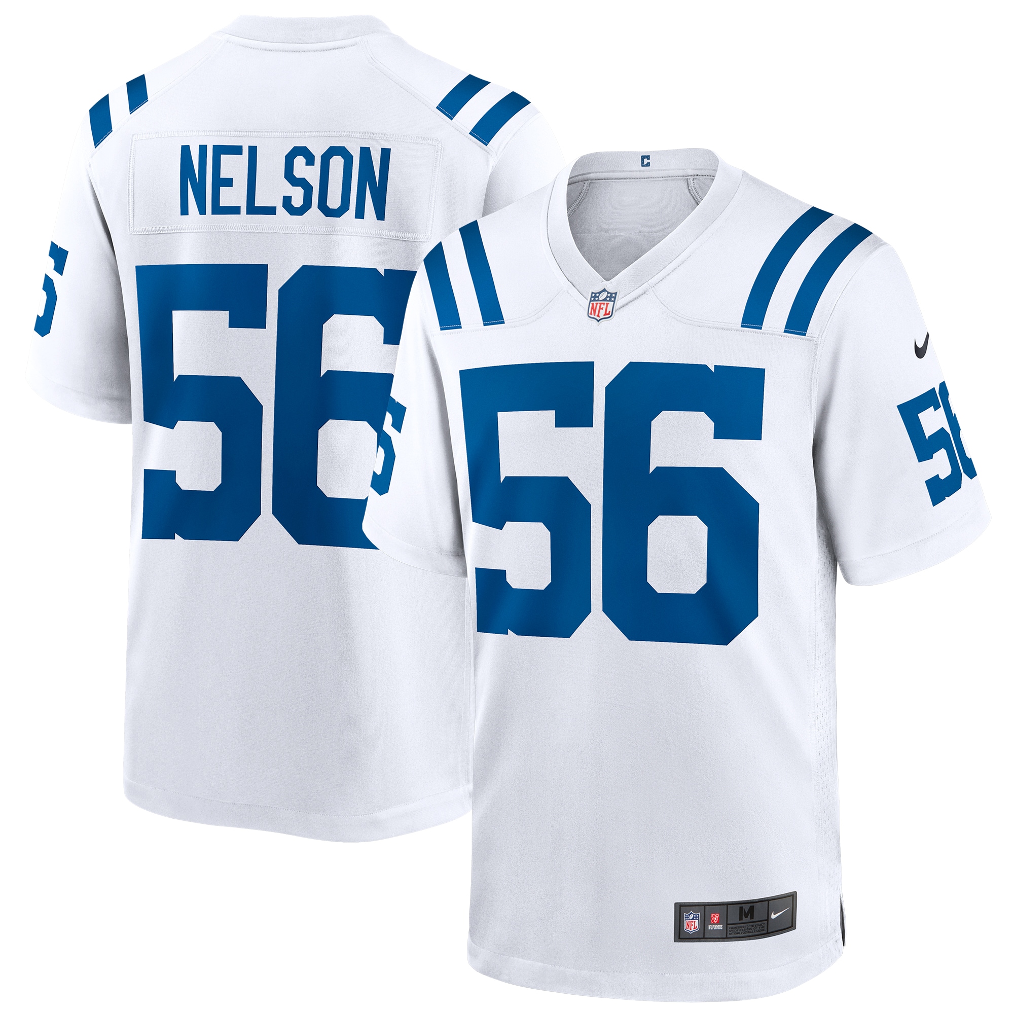 Men's Indianapolis Colts Quenton Nelson White Game Player Jersey