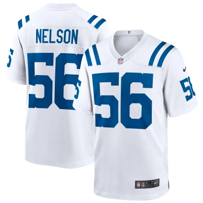 Men's Indianapolis Colts Quenton Nelson White Game Player Jersey 01
