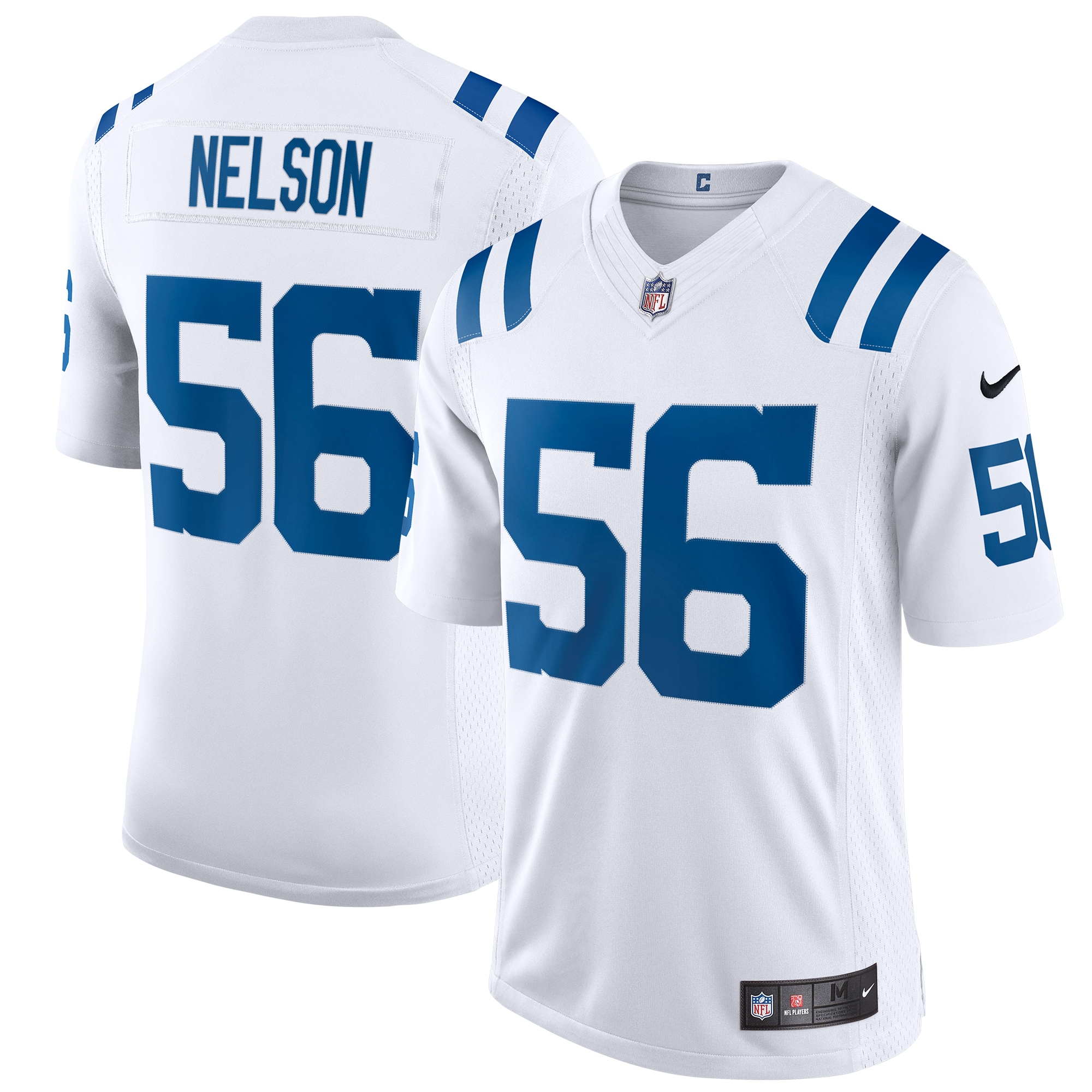 Men's Indianapolis Colts Quenton Nelson White Vapor Limited Jersey