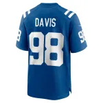 Men's Indianapolis Colts Raekwon Davis Royal Game Jersey