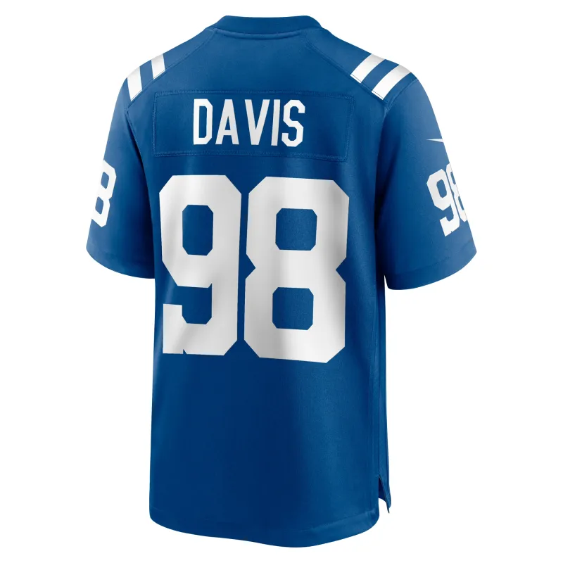 Men's Indianapolis Colts Raekwon Davis Royal Game Jersey